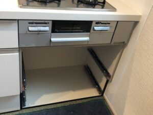 長野キッチン取付け隊　ガスオーブンを後付　施工前